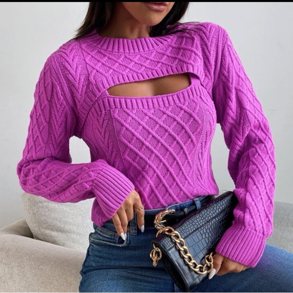 🔥 Argyle Knit Sweater & Cami Knit Top - Picture 10 of 16